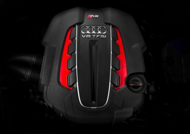 Motor 4.0 V8 biturbo a gasolina da Audi RS6