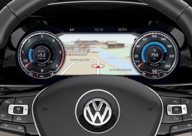 Painel de instrumentos digital é semelhante ao que equipará a nova geração do Audi TT