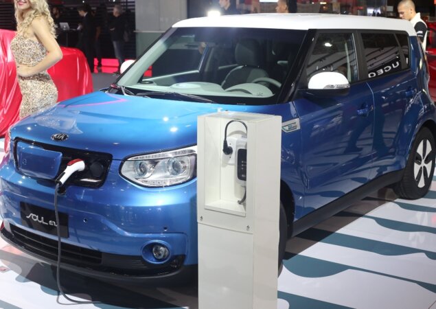 Elétrico Kia Soul EV que, embora esteja pronto para comercialização, não tem data prevista para chegar ao Brasil