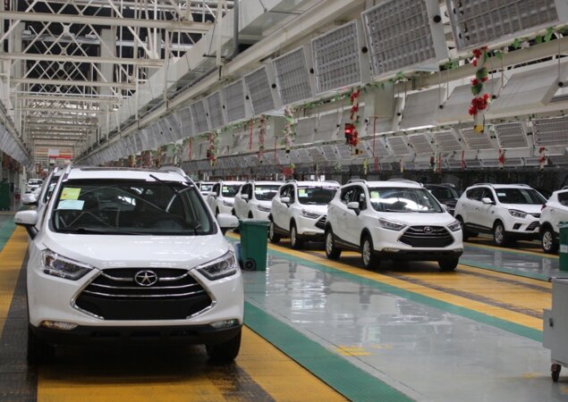 T5 em produção na fábrica da JAC em Hefei, na China
