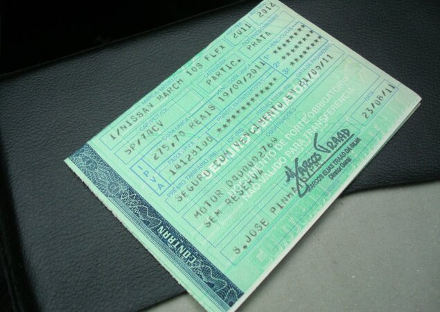 ...devem constar no documento do carro
