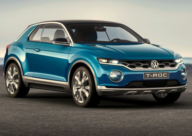 Conceito T-Roc mostrado em Genebra em 2014, em quem o novo protótipo deve se inspirar