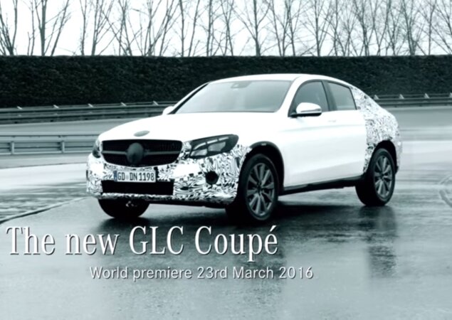 Teaser antecipa o GLC Coupé de produção a ser apresentado semana que vem no Salão de Nova York