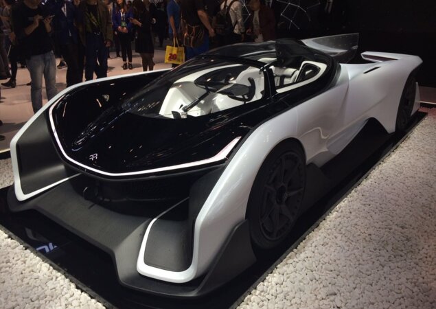 O Faraday Future FF Zero1 estreou na CES em Las Vegas deste ano