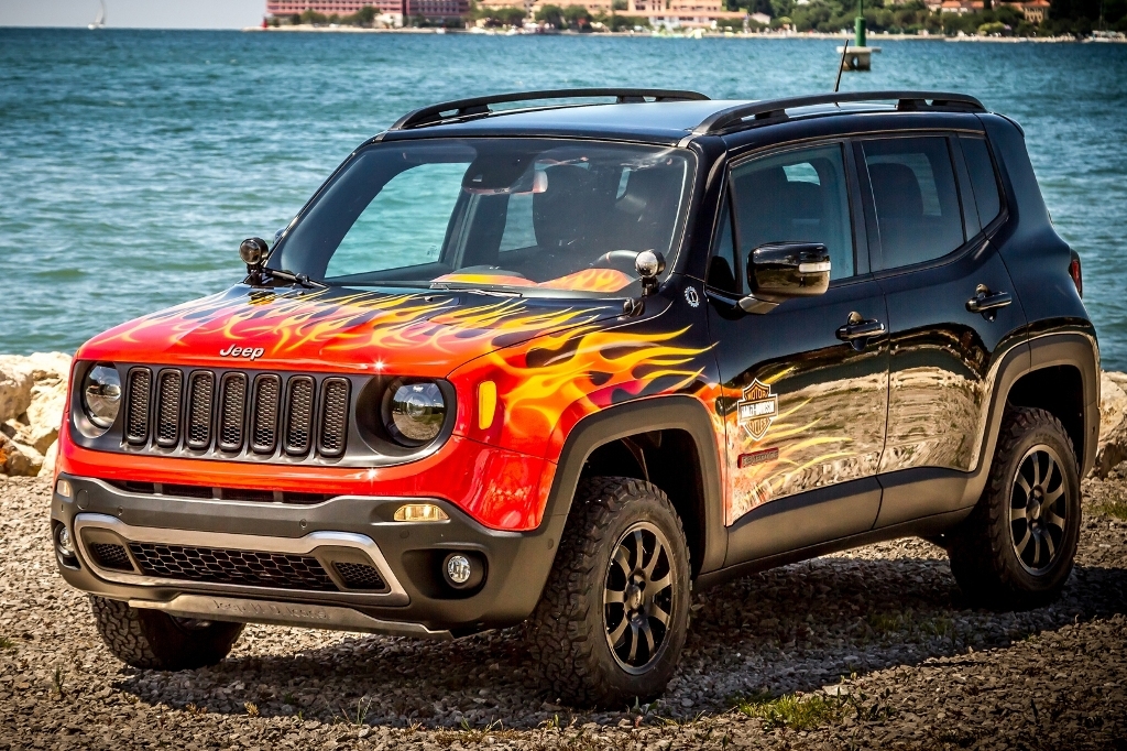 Jeep Renegade customizado para o encontro de Harley-Davidson