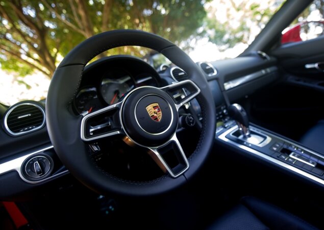Interior do 718 Boxster