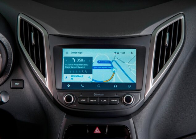 Uso do Google Maps no Android Auto
