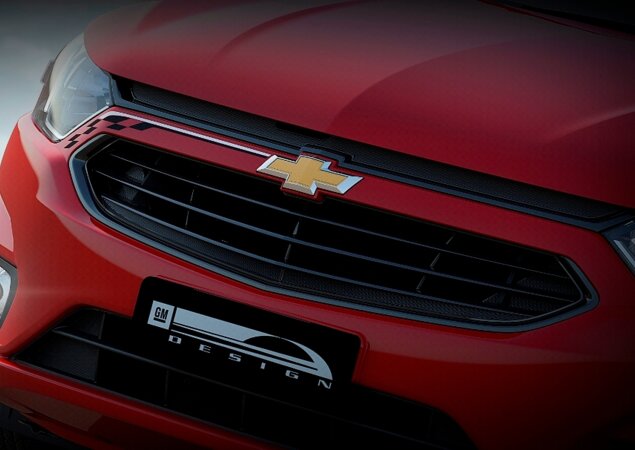 Única foto divulgada até o momento do novo Chevrolet Onix esportivo, que deve receber o nome de Effect