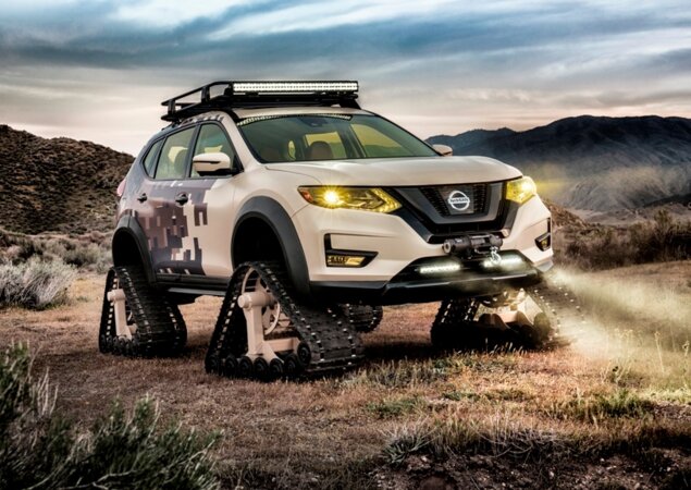 Nissan Rogue Trail Warrior usa rodas diferentes