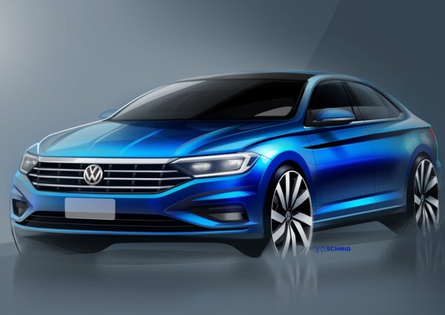 Nova geração do Volkswagen Jetta será lançada no Salão de Detroit