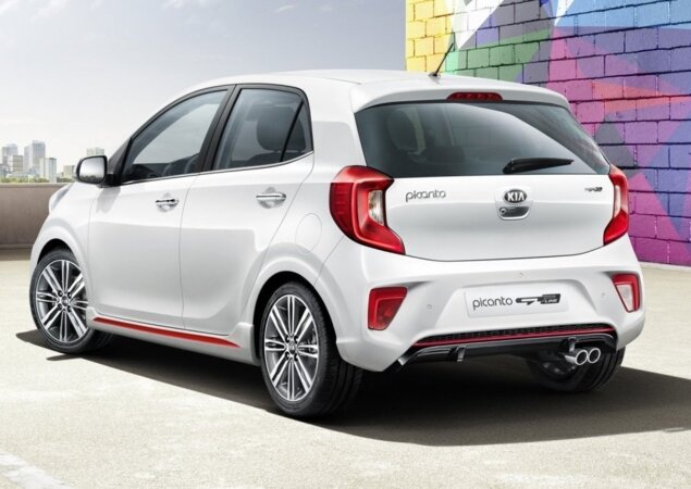 Por enquanto, a única versão disponível é a GT. Na foto, o Picanto GT europeu