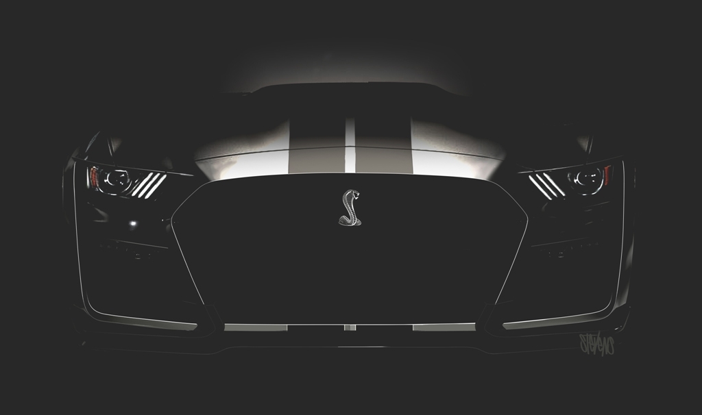 Eis a frente do novo Mustang Shelby GT500, que chega em 2019