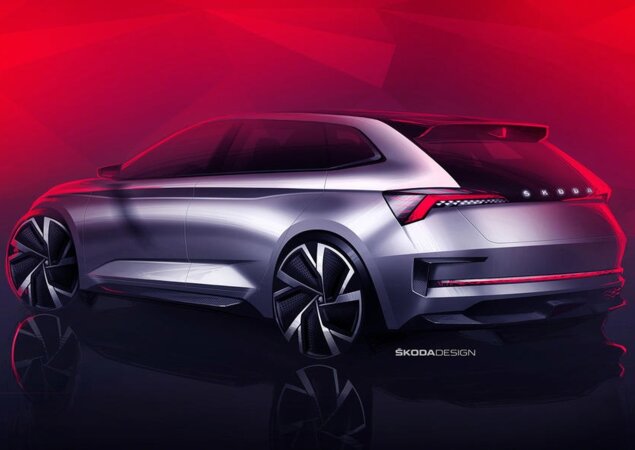 Visual agressivo é marca da Skoda